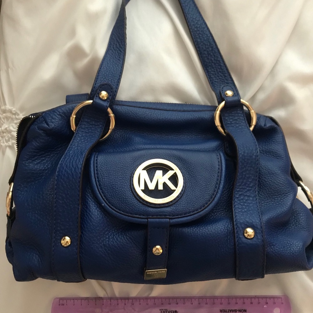 Michael Kors sapphire blue satchel